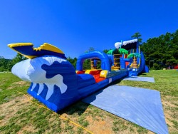 24ft20Surfs20Up20Dual20Lane20Slide20with2035ft20Slip20and 1 24ft Dual Lane Slide w/ 35ft Slip & Slide (Wet Only)