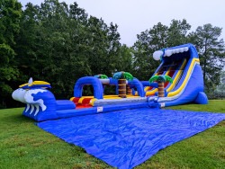 24ft20Surfs20Up20Dual20Lane20Slide20with2035ft20Slip20and 5 24ft Dual Lane Slide w/ 35ft Slip & Slide (Wet Only)