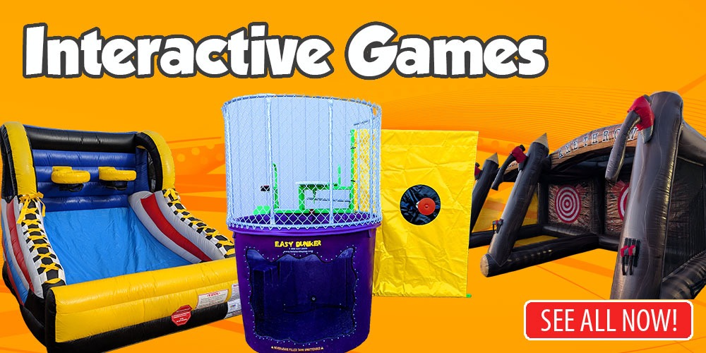 inflatable party game rentals banner School Event Rentals