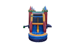 I1120 6320Ft20Grand20Slam20Palace HR 05 1753234460 Grand Slam Bounce House w/ Dual Lane Slide (Wet or Dry)