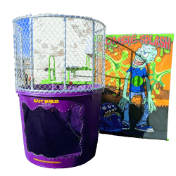 Dunk Tank with Zombie Splash Banner