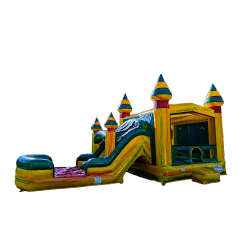Fiesta Bounce House with Dual Lane Slide (Wet or Dry)