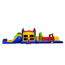 Magic Castle and Slide w/ 25ft Obstacle Course (Wet or Dry)