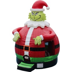 The Mean Green Santa Bounce House (Dry Only)