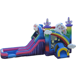 Unicorn Bounce House with Dual Lane Slide (Wet or Dry)