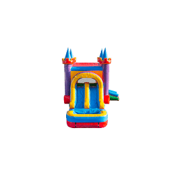 C1163 EZ20Combo20Lucky20Module20Dual20Lane HR 01 1791335306 Rainbow Bounce House with Dual Lane Slide (Wet or Dry)