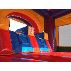 C1163 EZ20Combo20Lucky20Module20Dual20Lane HR 08 1791335306 Rainbow Bounce House with Dual Lane Slide (Wet or Dry)